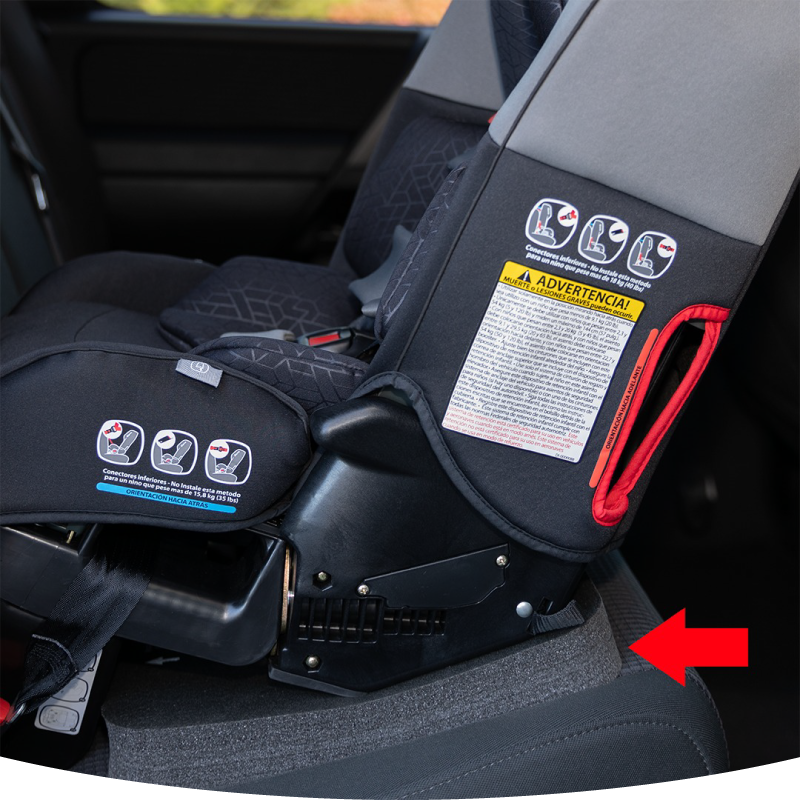 Car seat angle clearance wedge