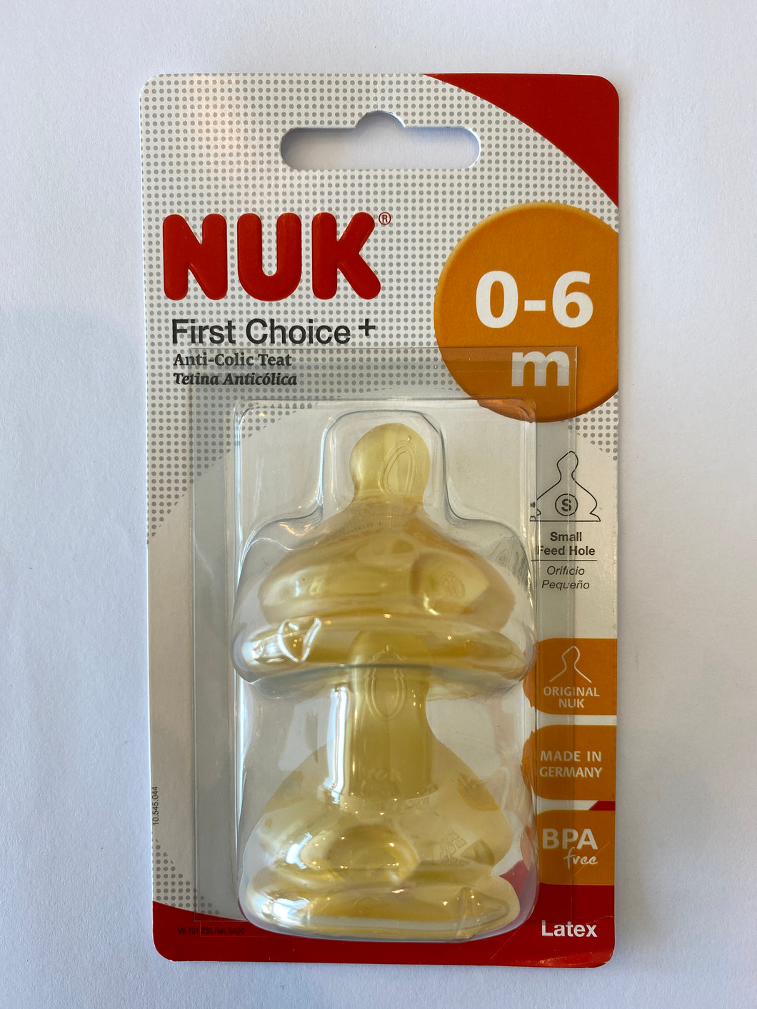 Nuk First Choice Pack Tetinas Látex 0-6M T. S